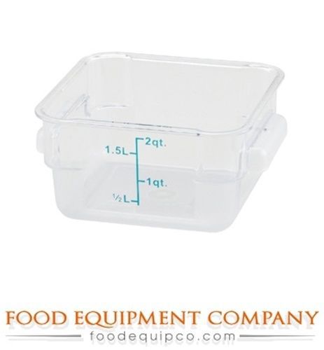 Winco PCSC-2C Storage Container, 2 quart, square - Case of 60