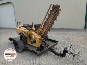 VERMEER RT200 WALK BEHIND TRENCHER W/ TRAILER, 109 HOURS, 23HP KOHLER GAS ENGINE