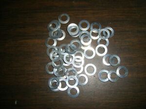 1/4&#034; flat  washers,nickel plated steel, .022&#034; thick, 100 pieces