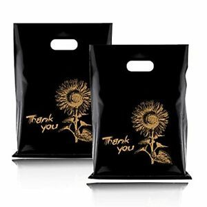 Thank You Gift Bags, 12”x16”,100 Pcs Plastic Thank You Bags for Business,