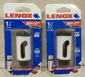 LOT OF 2 - Lenox 1771959 1-1/8&#034; Bi-Metal Hole Saw