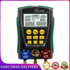 Digital Refrigeration HVAC Manifold Gauge Set Vacuum Pressure Temperature Tester