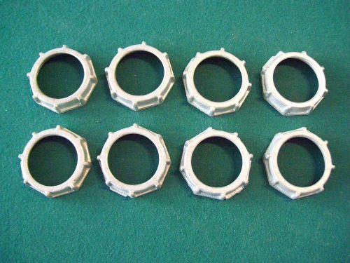 (8) - N.O.S - 1 1/2&#034;  CONDUIT METAL BUSHINGS - NEW-OLD-STOCK