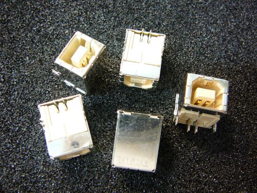 BERG 61729-001  USB Connectors USB Type B Receptacle  **NEW**  5/PKG