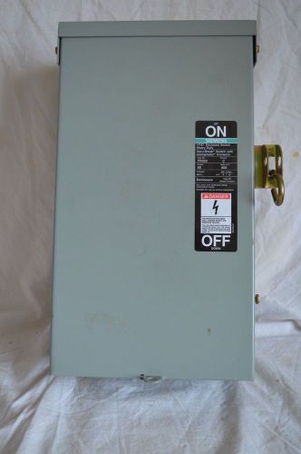 NEW SIEMENS ITE HEAVY DUTY ENCLOSED SWITCH 600V 60A VACU BREAK FR352 3R C 3 PH