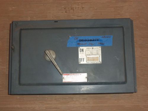 Ge dd dds35325 400 amp 240v 3 pole fused panelboard switch qmr bottom plates for sale