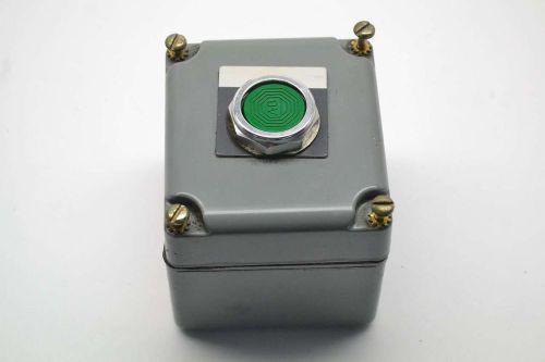 SQUARE D 9001KY1 ENCLOSURE GREEN 800T-A STATION BOX SER A PUSHBUTTON B396156