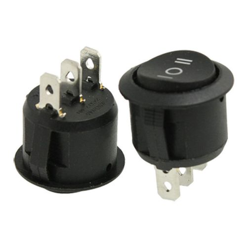 1x black rocker 6a ac250v ac125v 10a 3 pin spdt 3 position rocker switch toggle for sale