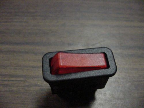 NEW DREEFS 1WiXII ROCKER SWITCH 16A 250VAC BLACK w/RED SWITCH. &gt;K2