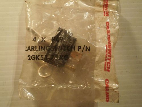 Carling Toggle Switch 4x849, 2GK51-73XG 10A 250V 15A 125V, 3/4 HP 125-250VAC