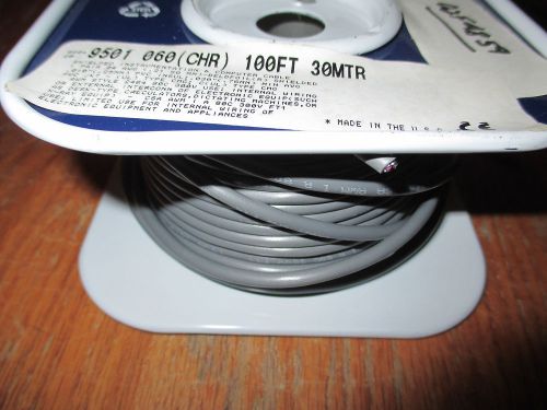 Belden-9501 060100-Cable, Shld Multipr, 1Pr, 24Awg, 80Ft, 300V, Chrome