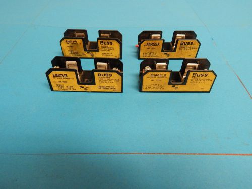 Lot of 4 bussmann fuse block holder bm6031b for sale