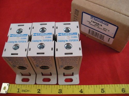 Ferraz Shawmut (3) Units FSPDB1A Finger Safe PDB 175A 600V 2/0-#14 IEC 947-7-1