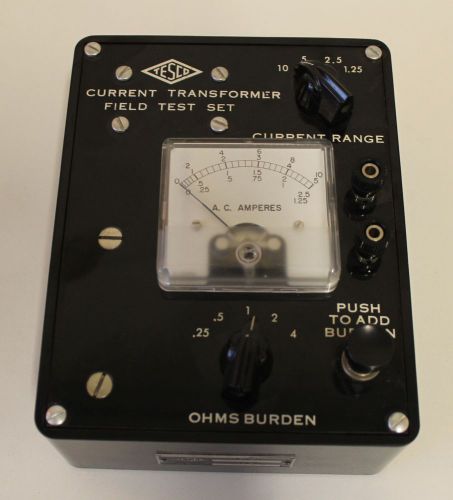 TESCO 1042 CURRENT TRANSFORMER FIELD TEST SET - OHMS BURDEN TESTER #4513