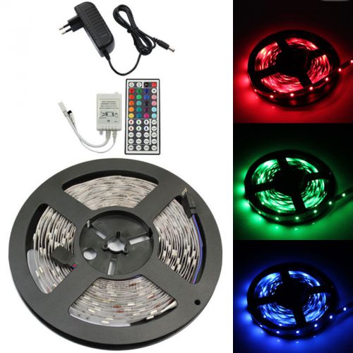 5050 5M RGB 150 LED SMD Non-Waterproof Light Strips + 44 KEY IR + 12V 2A Power