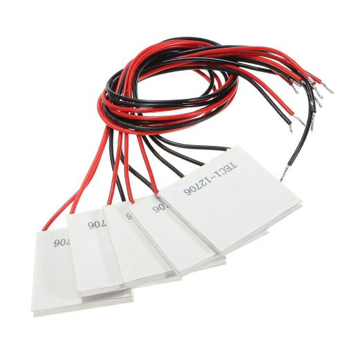 5pcs TEC1-12706 Cooler Cool Plate Module 12V 6A 72W Xmas Gift