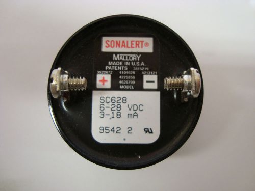 MALLORY SONALERT SC628 BUZZER AUDIO SIGNAL ALARM