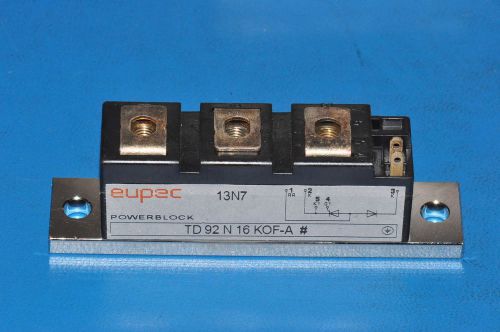 DIODE/RECTIFIER EUPEC TD92N16KOF-A 92N16 TD92N16KOFA