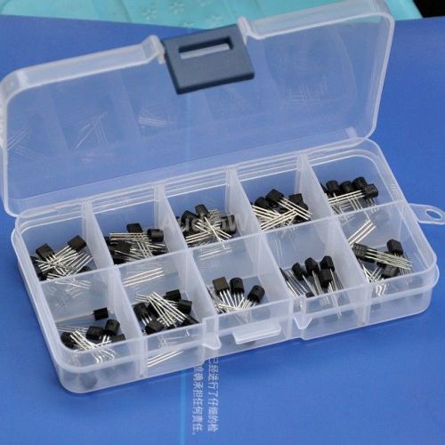 Bipolar Small Signal Transistors Assorted Kit, 10 Types, Total 100 PCS SKU129003