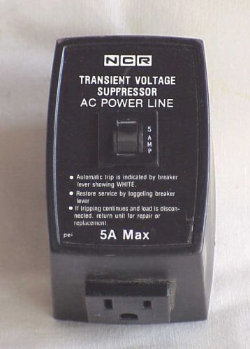 Ncr,  transient ac voltage suppresor  with  5 amp breaker for sale