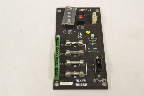 MOORE 16199-1-1 CIRCUIT BOARD CARD POWER SUPPLY 115/230V-AC 24V-DC B305646