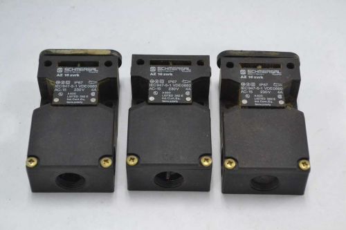 LOT 3 SCHMERSAL AZ 16 ZVRK 230V-AC 4A AMP INTERLOCK SAFTEY SWITCH B356458