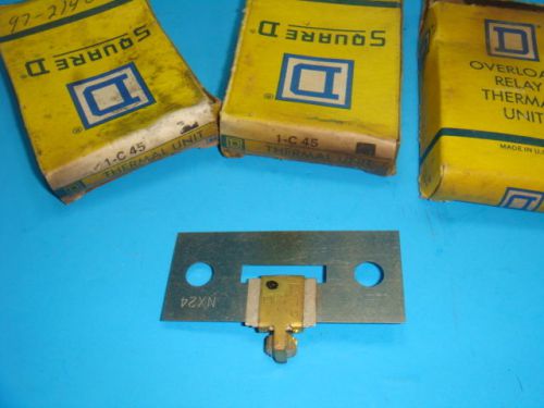 New square d c 45 overload relay thermal unit, lot of 3, new in box for sale