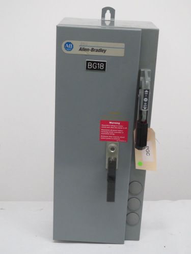 ALLEN BRADLEY 509-BOD-A2G 120V 10HP 27A SIZE 1 COMBINATION MOTOR STARTER B391353