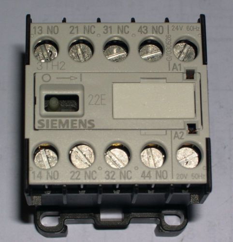 SIEMENS CONTROL RELAY, 3TH2022-0AC1