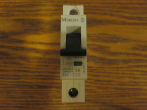 MOELLER FAZ-C10 10A CIRCUIT BREAKER new