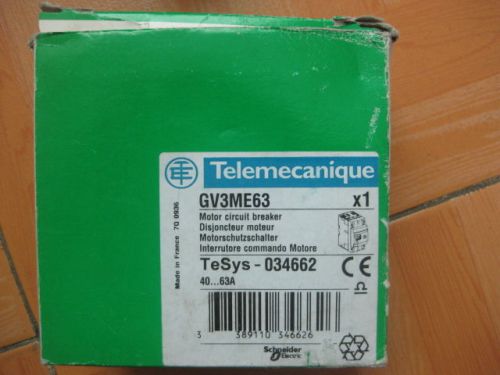 1PC NEW Schneider Telemecanique Motor Circuit Breaker GV3ME63 40-63A