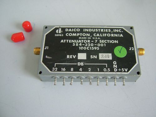 STEP ATTENUATOR 500MHz SMA DAICO  584-320-001  0.5/1/2/4/8/16/32db