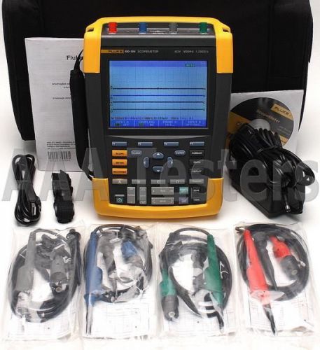 Fluke 190-104 scopemeter 1.25gs/s 4 chan 100mhz oscilloscope 190 104 for sale