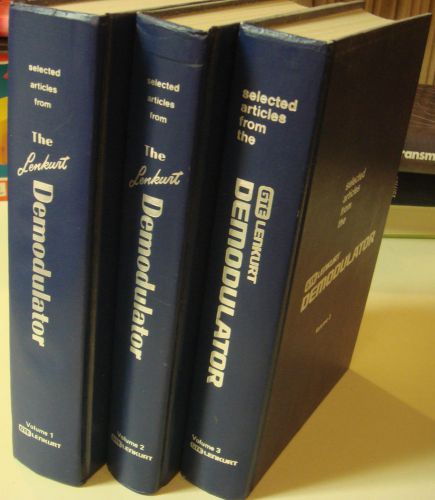 GET LENKURT DEMODULATOR VOL 1-3 SELECTED ARTICLES FROM TELECOMMUNICATIONS 1970&#039;S