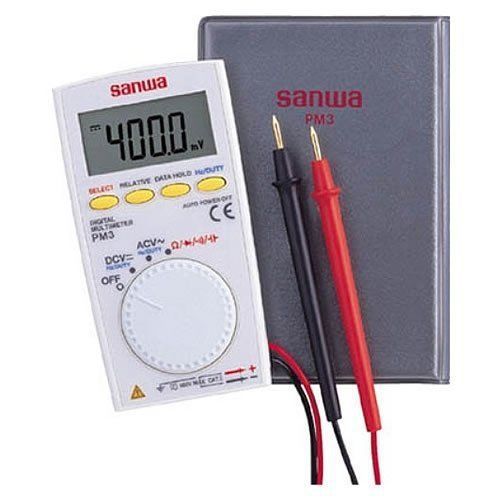 SANWA pocket-size digital multimeter PM3 Japan Import  New