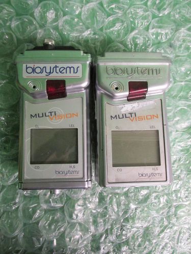 Lot of 2 Biosystems MultiVision Gas Detectors