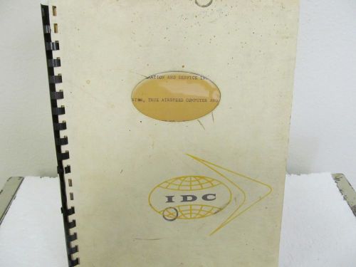 Intercontinental Dynamics TAT-8-12040 Tester, True Airspeed Op/Service Handbook