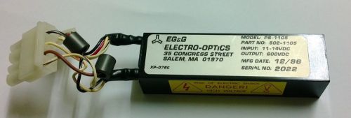 EG&amp;G PS-1105 INPUT 11-14VDC OUTPUT 600VDC 502-1105 (#448)