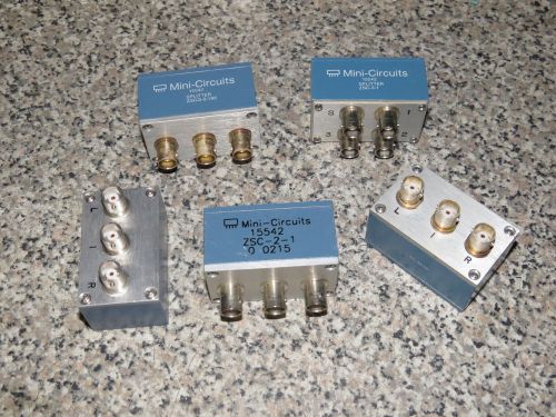 ^^ MINI CIRCUITS SPLITTER &amp; MIXER LOT OF FIVE