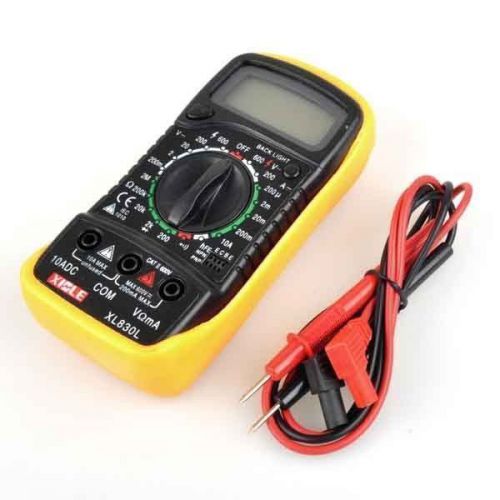 Lcd digital dc/ac power multimeter-xl830l voltmeter ohm xl830l tester measurer for sale