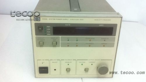 Agilent/hp 6033a autoranging system dc power supply: 0-20v, 0-30a, 200w for sale