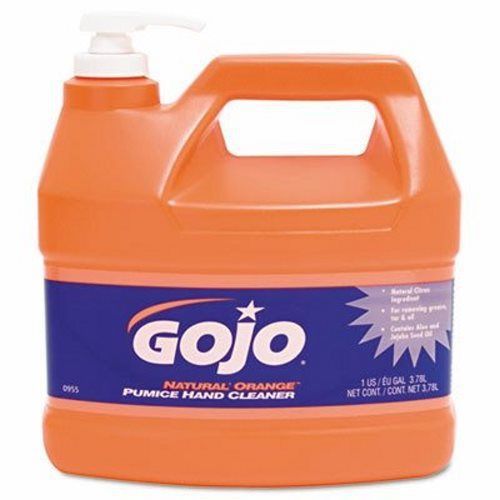 Gojo Natural Orange Pumice Hand Cleaner Lotion, 4 Gallon Bottles (GOJ 0955-04)
