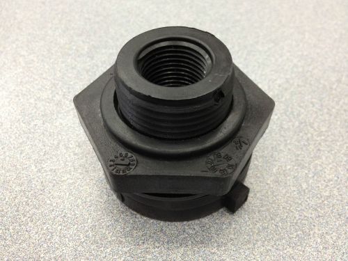 1/2&#034; BULKHEAD TANK FITTING FOR POLY TANKS 62834