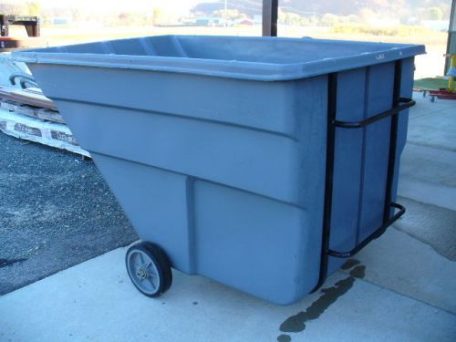 Tilting trash cart. Large 2-1/2 cu. yd. 1800# cap. Rubbermaid 1045 std. duty.