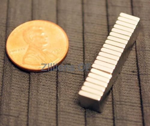 20 neodymium magnets 1/4 x 1/4 x 1/16 block magnet n48 for sale