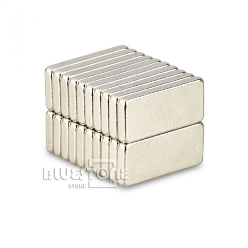 Lot 20 pcs strong block slice cuboid magnets 15 x 5 x 2 mm rare earth neodymiu for sale