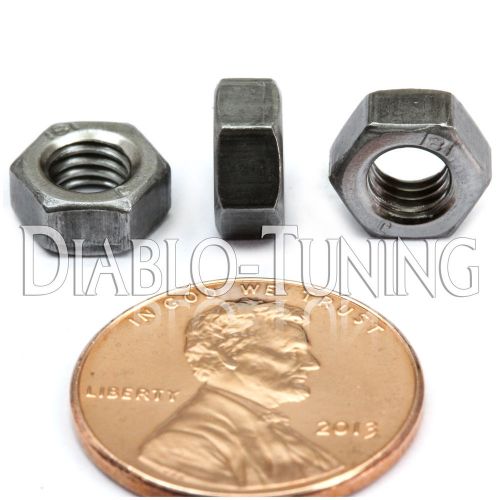 M5-0.8 / 5mm - Qty 10 - Steel HEX NUTS Class 8 Plain Finish - Metric DIN 934