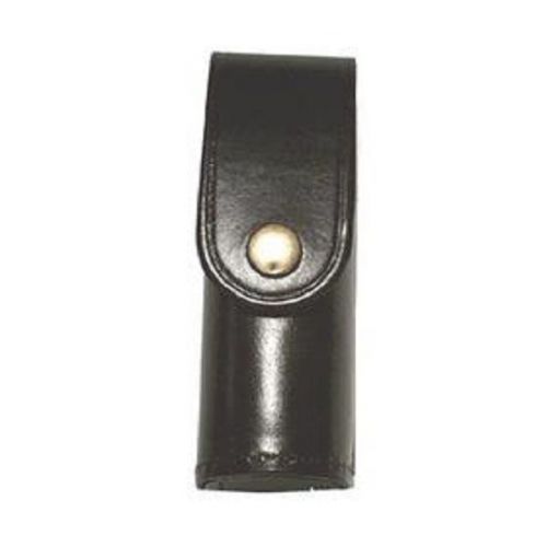 Stallion Leather MC3 MK-3 Pepper Spray Holder Hidden Snap Plain Black