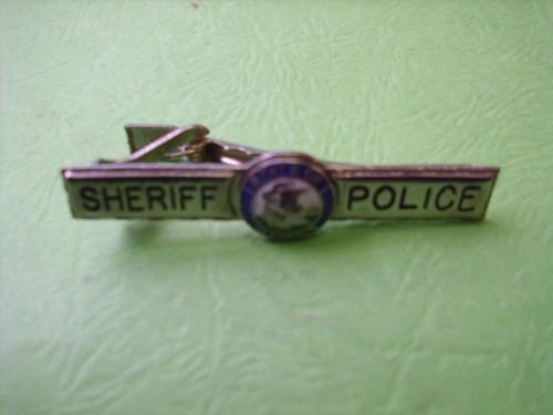 SHERIFF POLICE TIE CLIP  WITH ILLINOIS STATE SEAL