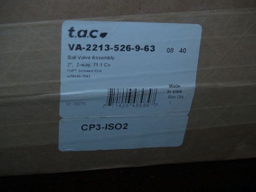 Tac vs-2213-526-9-63 duradrive proportional actuator &amp; ball valve assembly for sale